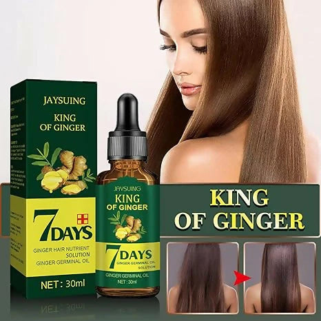 Aichun 7 Days Hair Growth Oil – Ginger & Herbal Tonic for Hair Regrowth & Anti-Hair Loss
