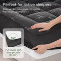 Niagara Sleep Solution Queen Ultra Soft Mattress Topper — Back Pain Relief | Rayon Derived from Bamboo, 20" Deep Pocket, Brea - Color: Dark Gray / Size: Queen