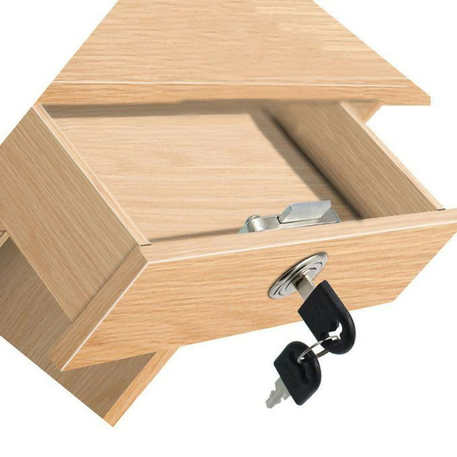 Cold Rolled Steel 138-22 Desk Drawer Lock Office Cabinet Safety Locker + 2 Keys