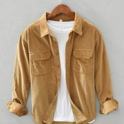 Spring Students Hong Kong Style Fashion Brand All-matching Loose Solid Color Work Clothes Shirt Coat