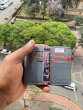Men's Genuine Leather Bi-Fold Wallet Modern Card Holder Snap Closure