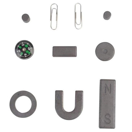 9 Piece Magnet Game Set For Kids With Compass, Kit Toys for Projects and Experiments