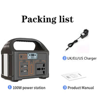 New jsdsolar Portable Solar Power Station Power Generator 100W 110V220V LED Light Emergency Solar Power Bank for Outdoor Camping