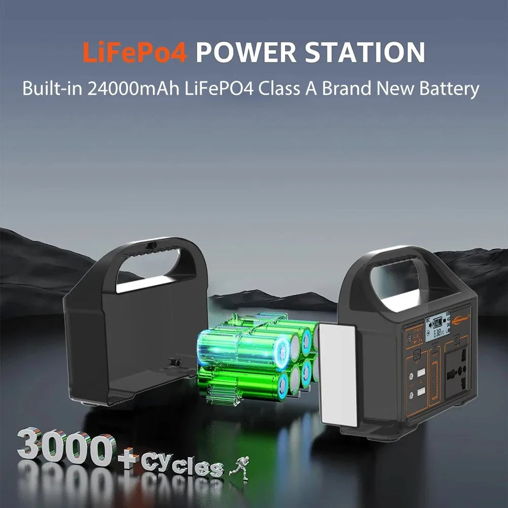 Portable Power Station 100W 24000mAh Mobile Power Supply Solar Generator 220V/110V Charging Station EU/US/UK Power Bank Camping