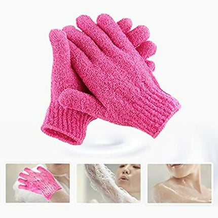 Fashion 2 Pairs Exfoliating Gloves For Scrub-ASSORTED
