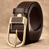 Vintage Men's PU Leather Belt Minimalist Needle Buckle