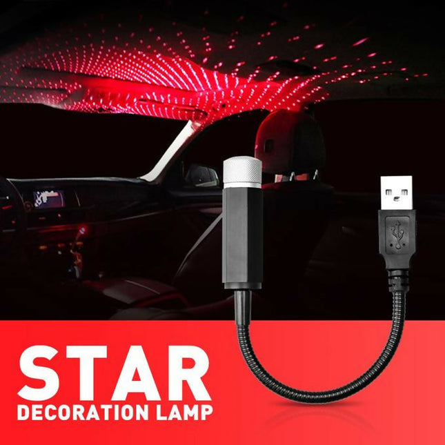 LED Car Roof Star Night Light Projector Atmosphere Galaxy Lamp USB Decorative Lamp