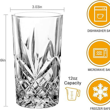 Old-Fashioned Juice/Water Glass 6pc Set 365ml