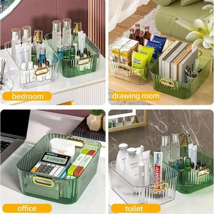 Desktop cosmetic storage container