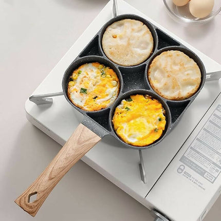 Four-hole Frying Non-stick Pan Thickened - Omelet Pan Egg Pancake Steak Pan Cooking Egg Breakfast Maker Cookware