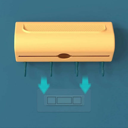 Kitchen Tissue/Cling Foil Dispenser, Wall Mounted Non-porous Packaging Cutting Machine Suitable for Food, Fruit and Vegetable Packaging in Kitchens