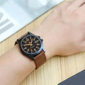 4-in-1 Men's Watch Set Quartz Business Casual Round Pointer Calendar Canvas Band Bracelet Accessories