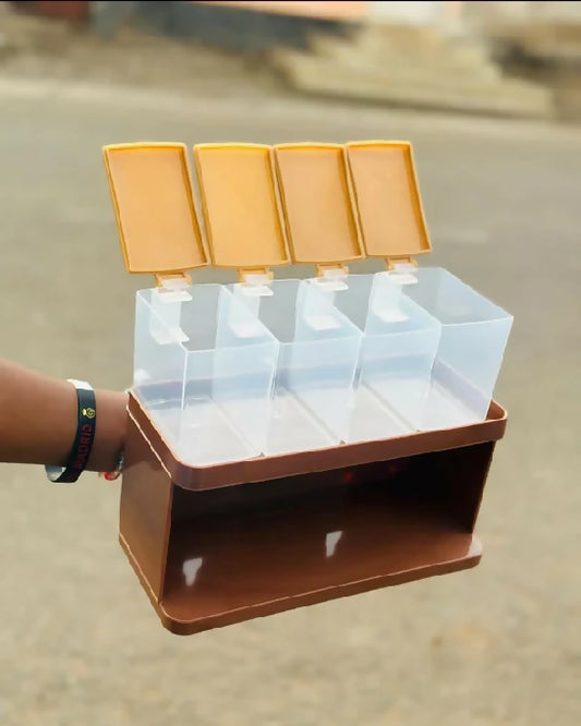 4 compartments spice seasoning box