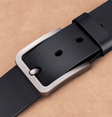 Vintage Men's PU Leather Belt Minimalist Needle Buckle
