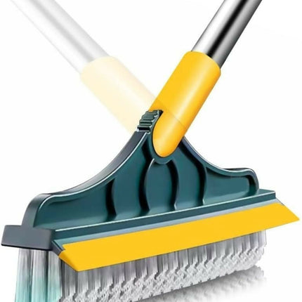 2 in 1 Floor Seam Scrubbing Brush with Long Handle
