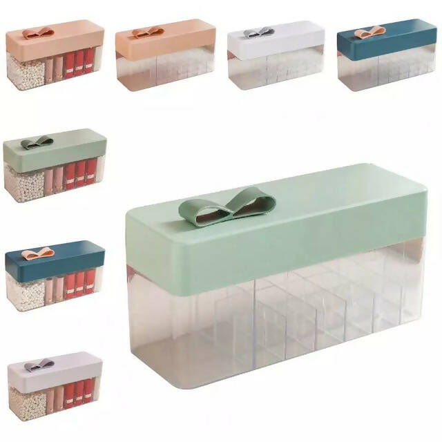 Lightweight 18+1 Lipsticks Storage Container with Divided Structure Design, Dust-proof, Durable