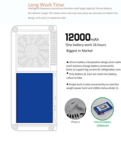 New Arrival Portable Insulin Cooler Diabetics Fridge Working 16 hrs With Internal Battery Powered Fridge Insulin Refrigerator