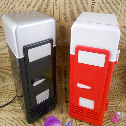 Small auto Fridge Hot Cold Dual Use Gadget Beverage tanks Cooler Warmer Refrigerator With Internal LED drink fridge Light
