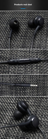 Premium Wired In-Ear Sports Earbuds with Mic, 3.5mm, Noise-Isolating Subwoofer