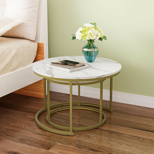 Pure Marble Top Side Table
