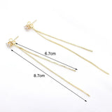 Sparkling Long Crystal Tassel Dangle Earrings for Women - Elegant Wedding & Gift Jewelry