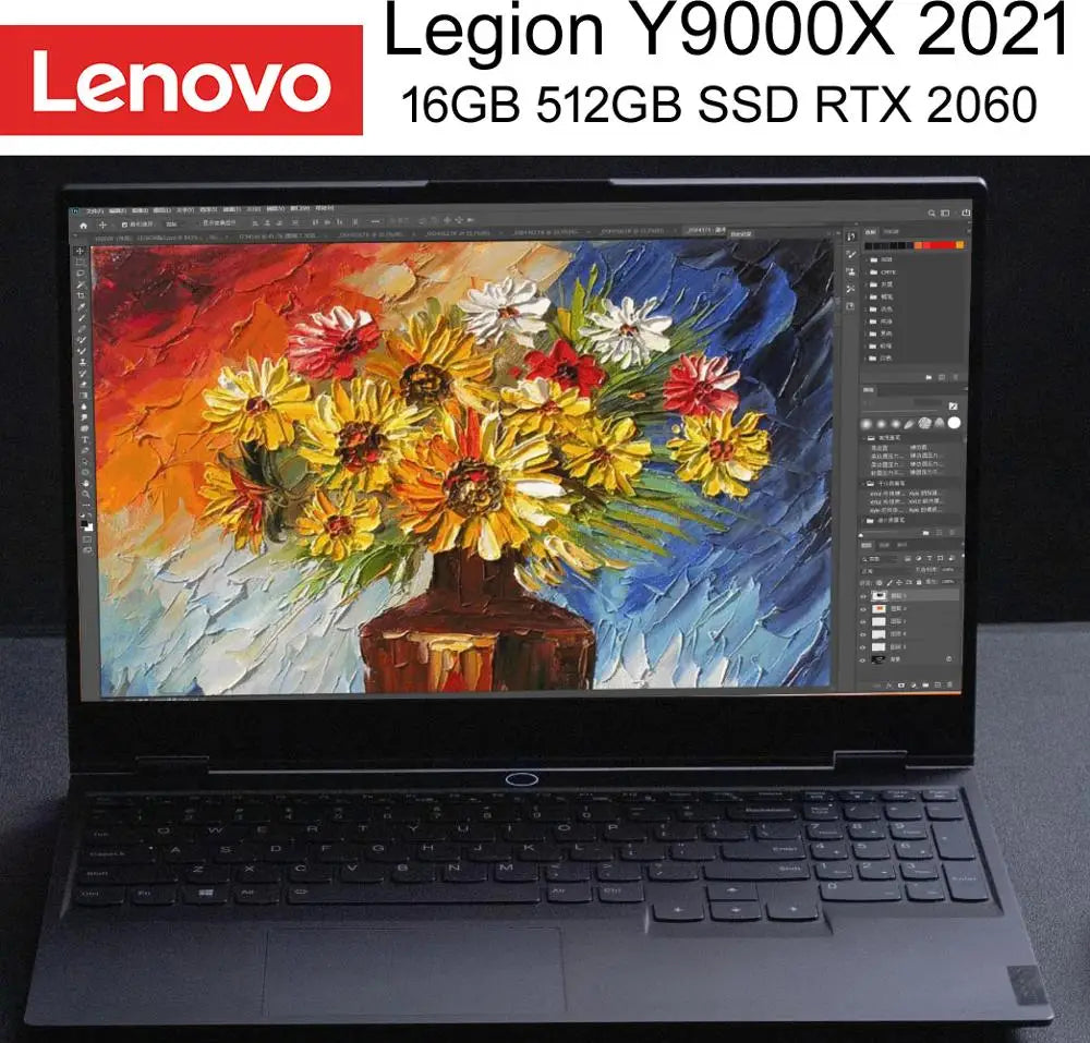 Lenovo Professional Gaming Laptop Legion Y9000X 2021 With i7-10875H RTX 2060 Max-Q 6GB GPU 15.6 Inch Backlit 144Hz Refresh Rate