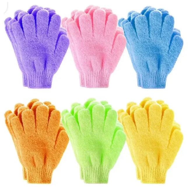 Fashion 2 Pairs Exfoliating Gloves For Scrub-ASSORTED