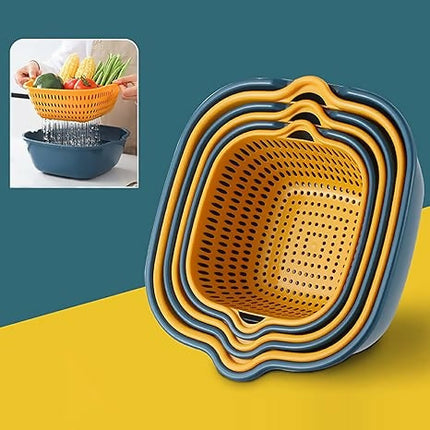 Multi-Layer Drain Bowls Basket Set