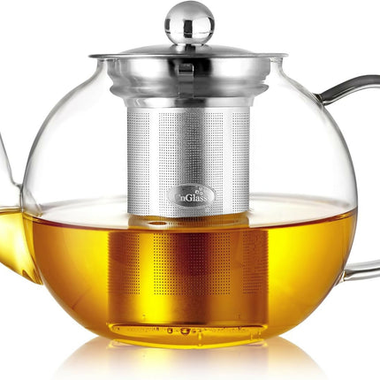 5pcs Transparent Heat Resistance Glass Infuser Tea Set