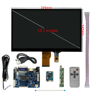 10.1 Inch Multipurpose Portable LCD Display Screen Monitor Driver Control Board HDMI-Compatible VGA AV Digitizer Touchscreen