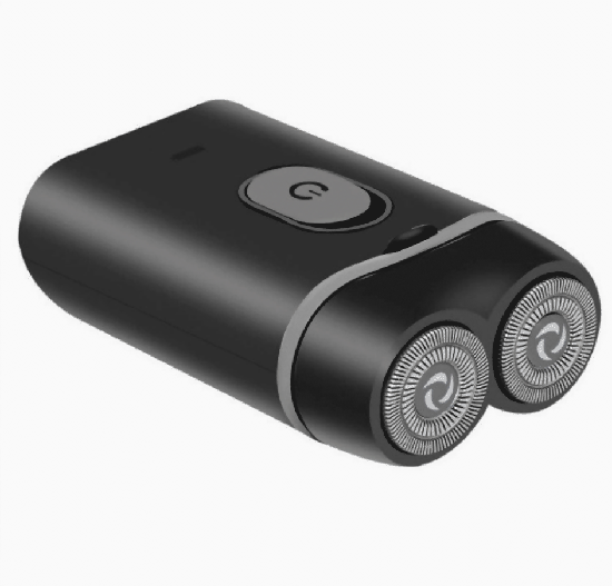 Rechargeable Dual Head Floating Portable Electric Shaver Black