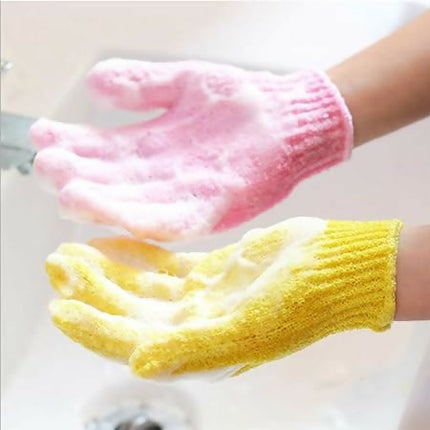 Fashion 2 Pairs Exfoliating Gloves For Scrub-ASSORTED