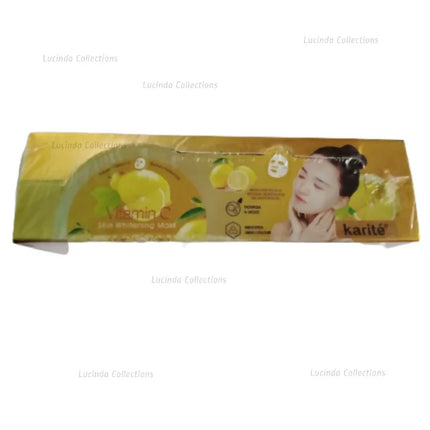 12Pcs Karite Vitamin C Brightening Face Mask