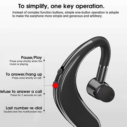 Generic Hanging Ear Wireless Bluetooth Headset Y10