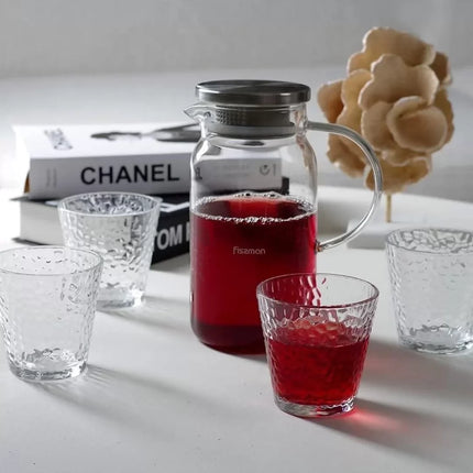 Jug Set 1400ml + 4 Glasses (Borosilicate)