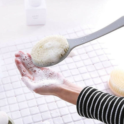 New Design Bathing Brush With a Soft Back Part, Long Handle Bath Brush Soft Skin Massager, Shower Scrubber Body Cleaning Brush,nBathroom Accessories