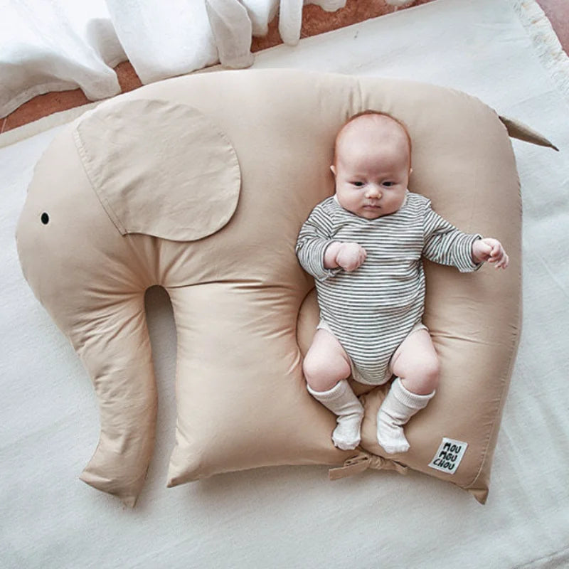 INS Baby Elephant Mattresses Kids Soft Sleeping Bedding Maternity Nursing Pillow Animal Figure Gifts Doll Room Decoration