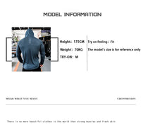 Mens Fitness Tracksuit Running Sport Hoodie Gym Joggers Hooded Outdoor Workout Athletic Clothing Muscle Training Sweatshirt Tops