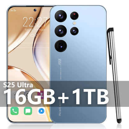 S25 Ultra New smartphone 5G 7.3-inch high-definition Android 14 Snapdragon 8gen3 10core dual SIM phone 7800mAh unlocking phone