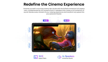 CHUWI AuPad 10.95-inch Snapdragon 685 Octa-core Tablet 1200*1920 FHD Display 8GB DDR4 128GB ROM 4G LTE GPS Android 14 Tablets PC