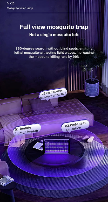 Mosquito Killer Lamp 110V/220V Electric Insect Killer Electric Pest Repellent  UV & LED Lamp Powerful Bug Electric Mosquito Kill