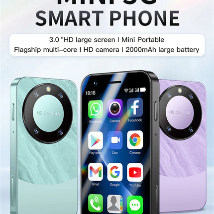 SOYES F8 Pro Max Mini Android8.1 Smartphone 3.0 Inch Display 1GB RAM 16GB ROM Dual SIM Standby Play Store 3G Network Small Phone