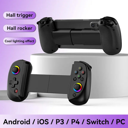 BSP D8 PRO RGB Tablet Controller Wireless Handle For Switch Game Bluetooth Stretching Joystick For P3 P4 Android IOS Gamepad