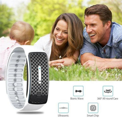 Electronic Bionic Wave Charging Summer Anti-mosquito Pest Control Wristband For Children Ultrasound Mosquito Repellent Bracelet