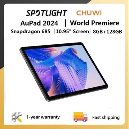 CHUWI AuPad 10.95-inch Snapdragon 685 Octa-core Tablet 1200*1920 FHD Display 8GB DDR4 128GB ROM 4G LTE GPS Android 14 Tablets PC
