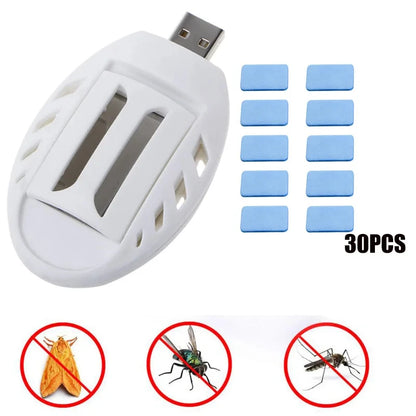 30/60/90pcs Mosquito Repeller USB Mosquito Killer Insect Bite Mat Tablet Replace Scented Pad Home Bedroom Electric Incense