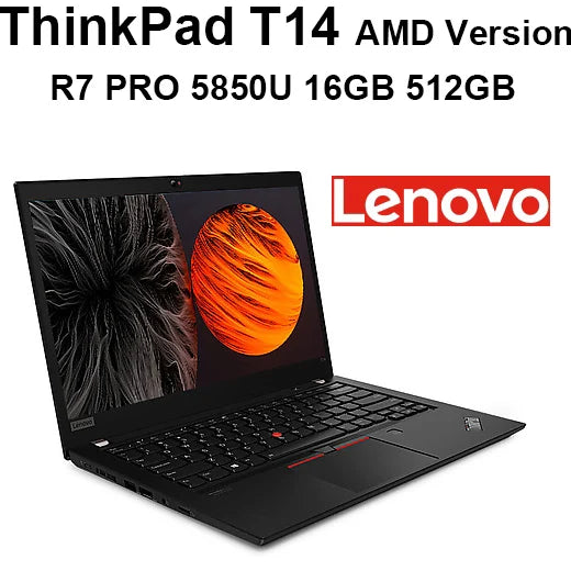 Lenovo AMD Edition Laptop ThinkPad T14 Engineer Series Ryzen 7 PRO 4750U 16GB 512GB  14 Inch FHD Backlit Screen WiFi6