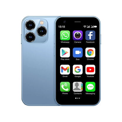 SOYES XS15 Blue 3G Mini Smartphone 3.0" HD Screen 2G RAM 16G ROM Dual SIM Standby Play Store Multiple colors available More Apps