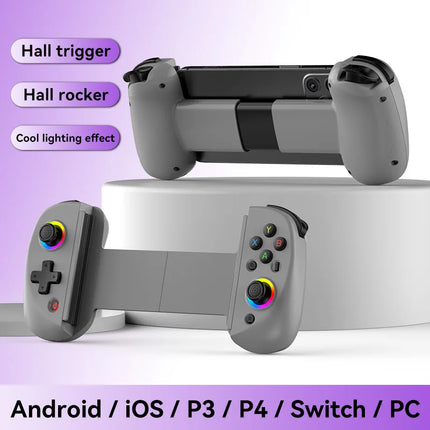 BSP D8 PRO RGB Tablet Controller Wireless Handle For Switch Game Bluetooth Stretching Joystick For P3 P4 Android IOS Gamepad