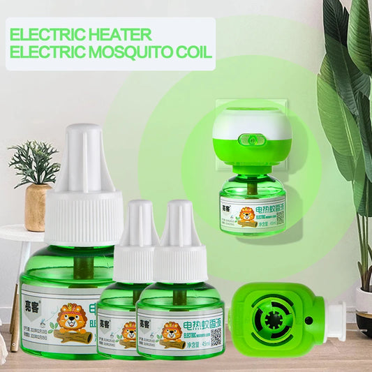 1/5pcs Portable Electric Mosquito Coil Heater Anti Mosquito Killer 45ML Refillables Mosquito Liquid Bugs Fly Insect Repellent